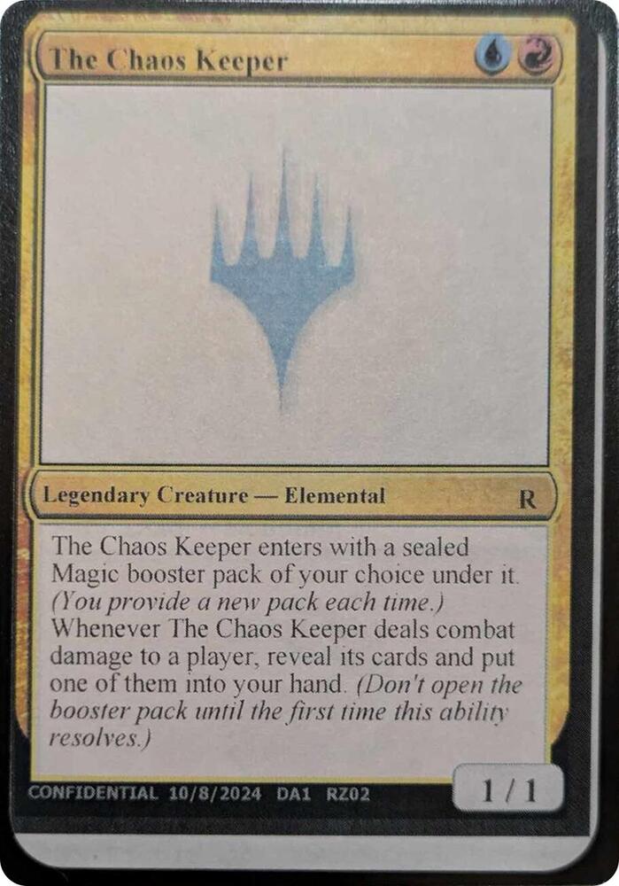 The Chaos Keeper RZ02c/477 (Un-Known Event Playtest Cards)  | Good Games Modbury
