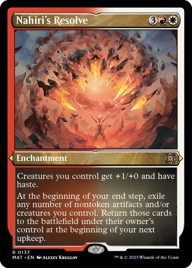 Nahiri's Resolve 137 (March of the Machine: The Aftermath)  - Etched Foil | Good Games Modbury