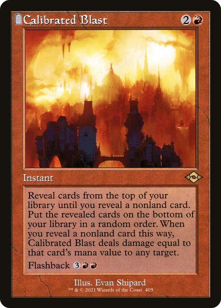 Calibrated Blast Retro Frame 405/303 (Modern Horizons 2)  - Foil | Good Games Modbury