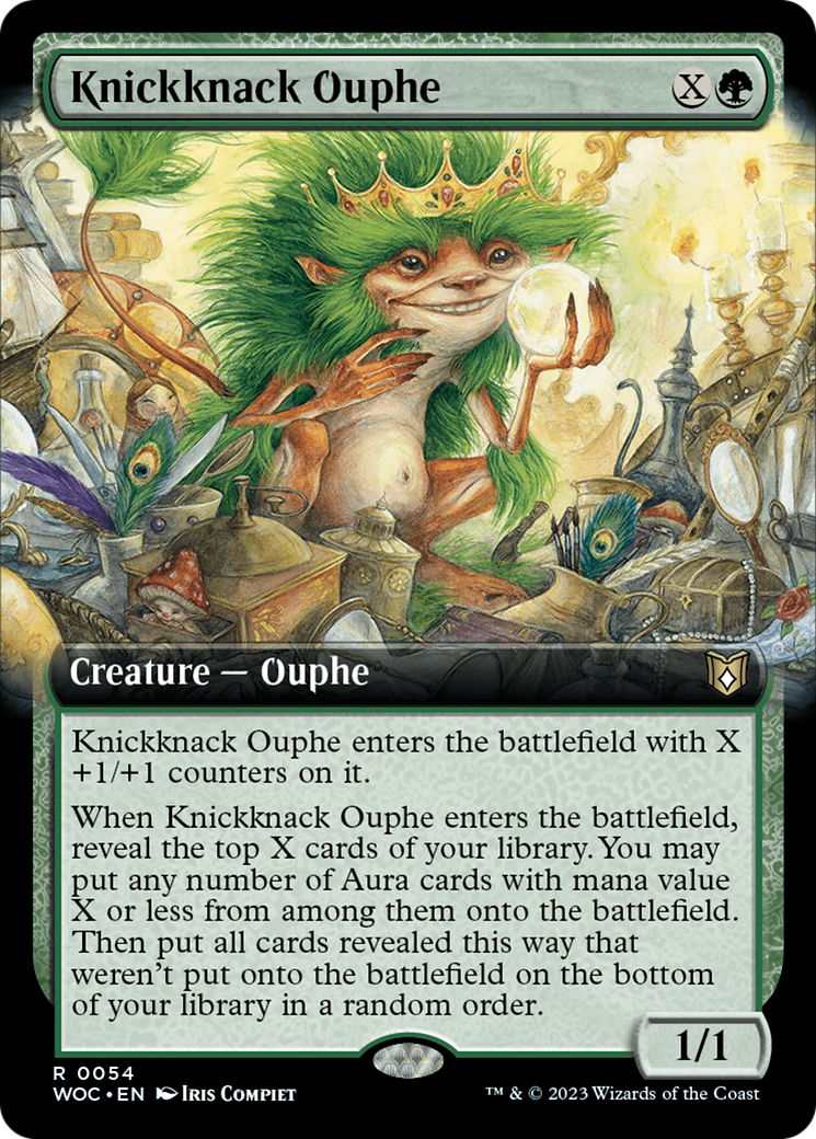 Knickknack Ouphe (Extended Art) [Wilds of Eldraine Commander] | Good Games Modbury