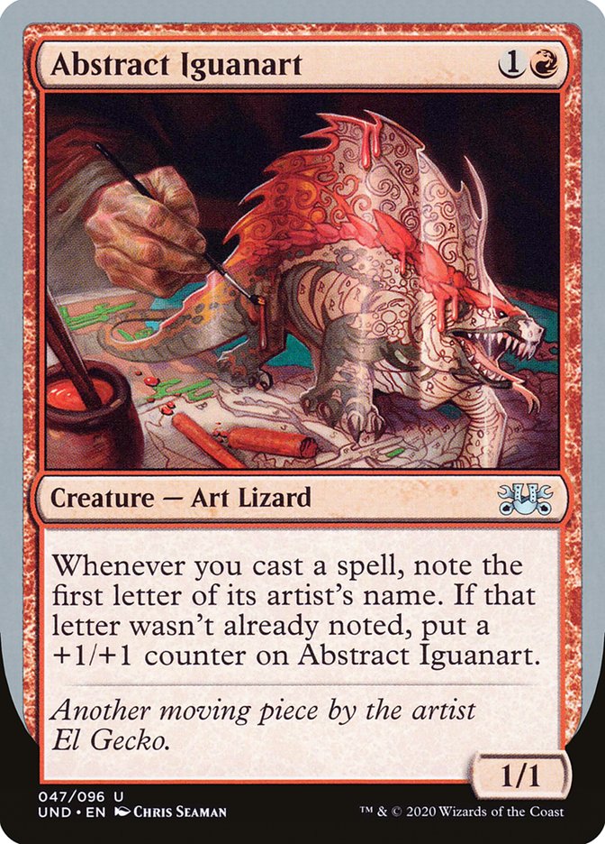 Abstract Iguanart 47/96 (Unsanctioned)  | Good Games Modbury