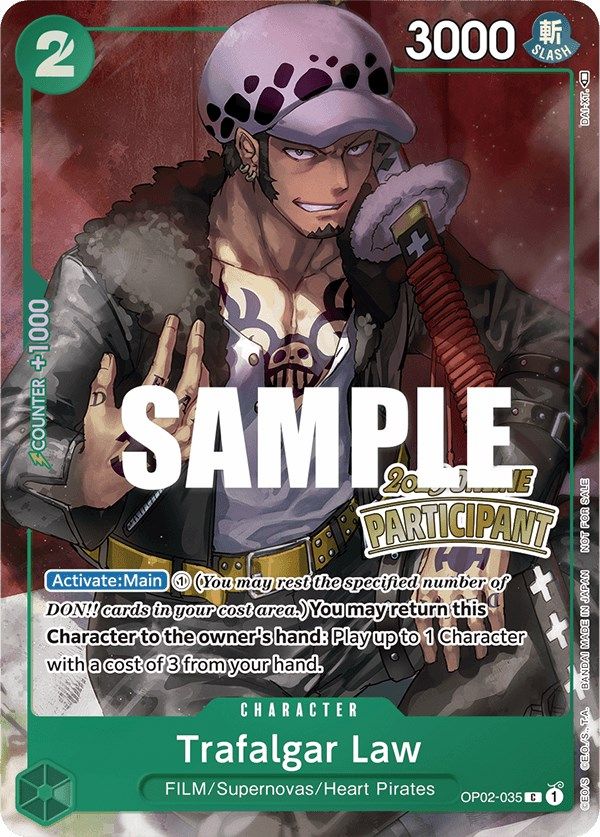 Trafalgar Law (Online Regional 2023) [Participant] [One Piece Promotion Cards] | Good Games Modbury