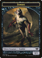 Ob Nixilis of the Black Oath Emblem // Zombie (016/036) Double-Sided Token [Commander 2014 Tokens] | Good Games Modbury