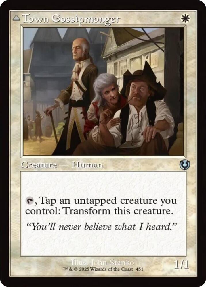 Town Gossipmonger // Incited Rabble 451/287 (Innistrad Remastered)  - Retro | Good Games Modbury