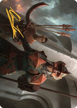 Siege Veteran Art Card Gold Stamped Signature 3 (Art Series: The Brothers' War)  | Good Games Modbury