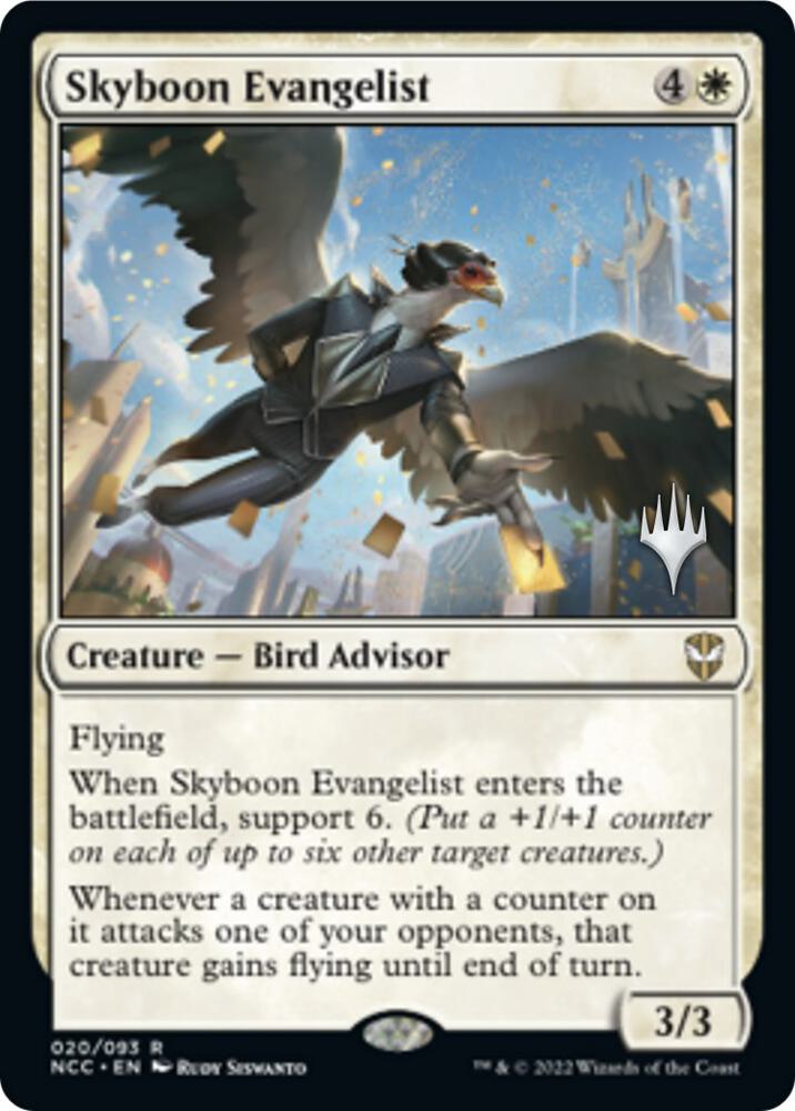 Skyboon Evangelist 20 (Promo Pack: Streets of New Capenna)  - Foil | Good Games Modbury