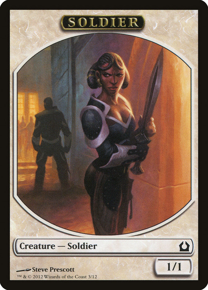 Soldier Token [Return to Ravnica Tokens] | Good Games Modbury