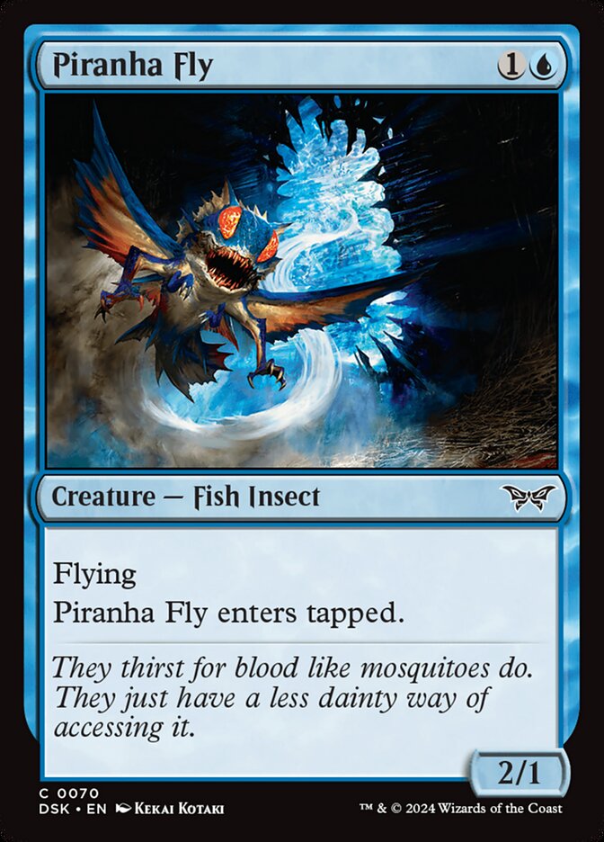 Piranha Fly 70/286 (Duskmourn: House of Horror)  - Foil | Good Games Modbury