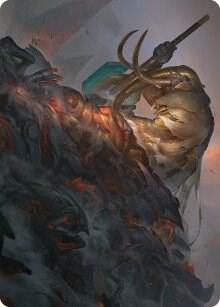Against All Odds Art Card 1 (Art Series: Phyrexia: All Will Be One)  | Good Games Modbury