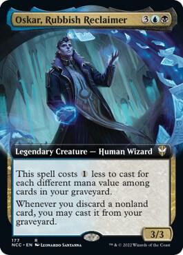 Oskar Rubbish Reclaimer Extended Art 177 (Commander: Streets of New Capenna)  | Good Games Modbury