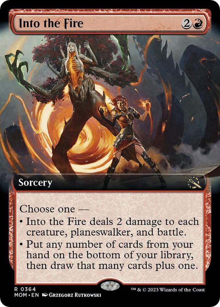 Into the Fire 364/291 (March of the Machine)  - Extended Art Foil | Good Games Modbury