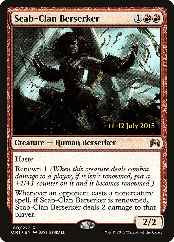 Scab-Clan Berserker [Magic Origins Prerelease Promos] | Good Games Modbury