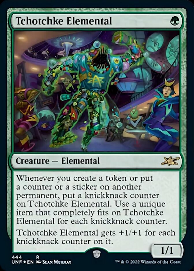 Tchotchke Elemental (Galaxy Foil) [Unfinity] | Good Games Modbury