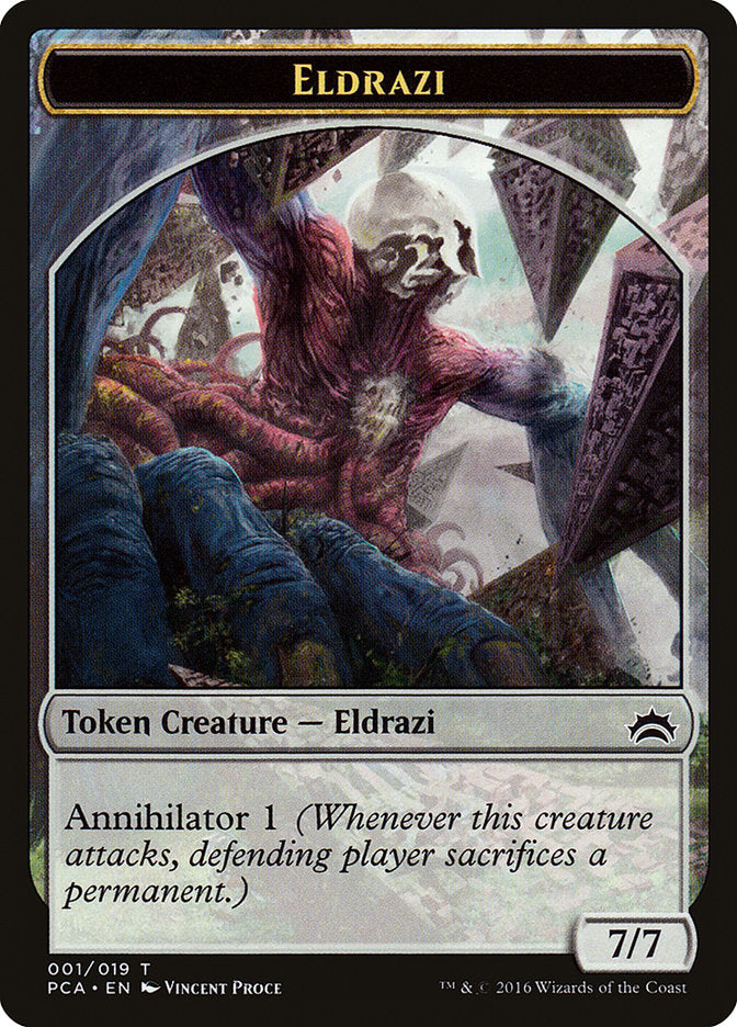 Eldrazi Spawn (004) // Eldrazi Double-Sided Token [Planechase Anthology Tokens] | Good Games Modbury