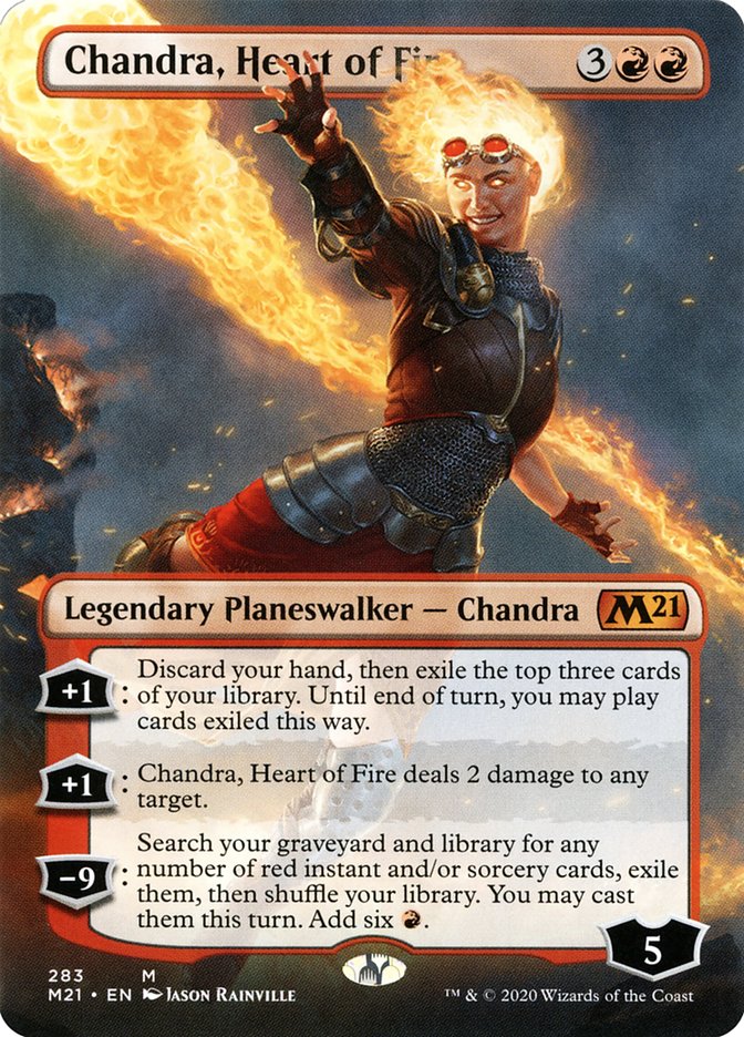 Chandra, Heart of Fire (Borderless) [Core Set 2021] | Good Games Modbury