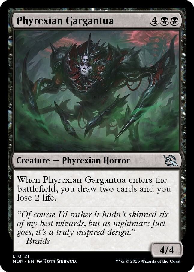 Phyrexian Gargantua 121/291 (March of the Machine)  - Foil | Good Games Modbury