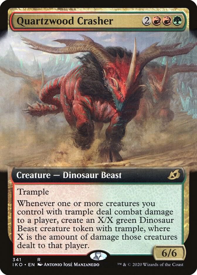 Quartzwood Crasher 341/274 (Ikoria: Lair of Behemoths)  - Extended Art | Good Games Modbury