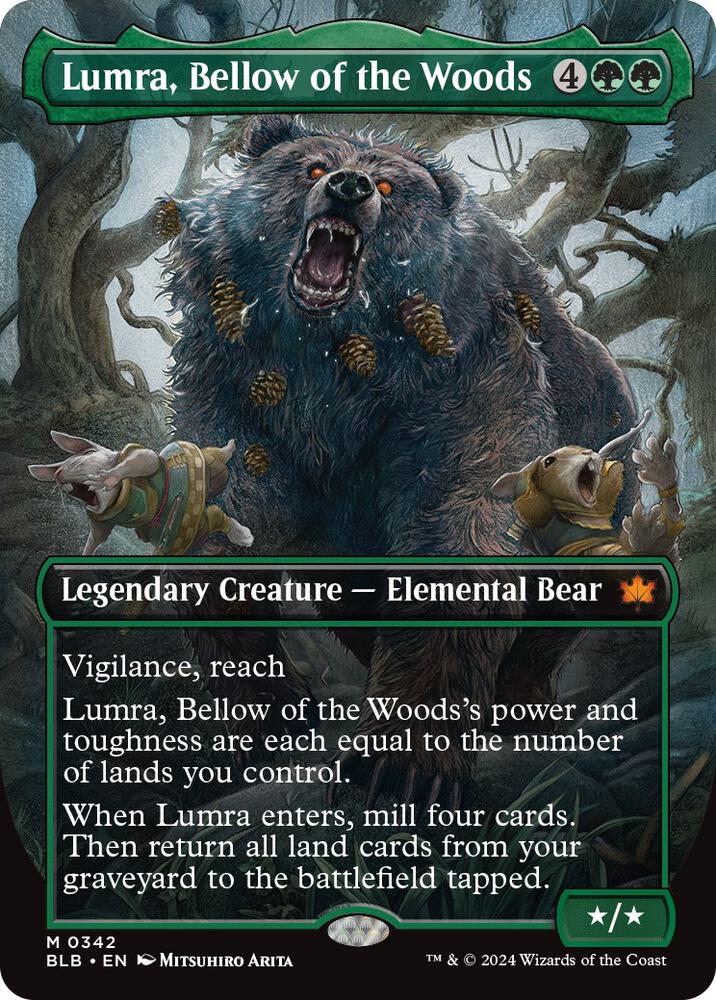 Lumra, Bellow of the Woods 342 (Bloomburrow)  - Borderless | Good Games Modbury
