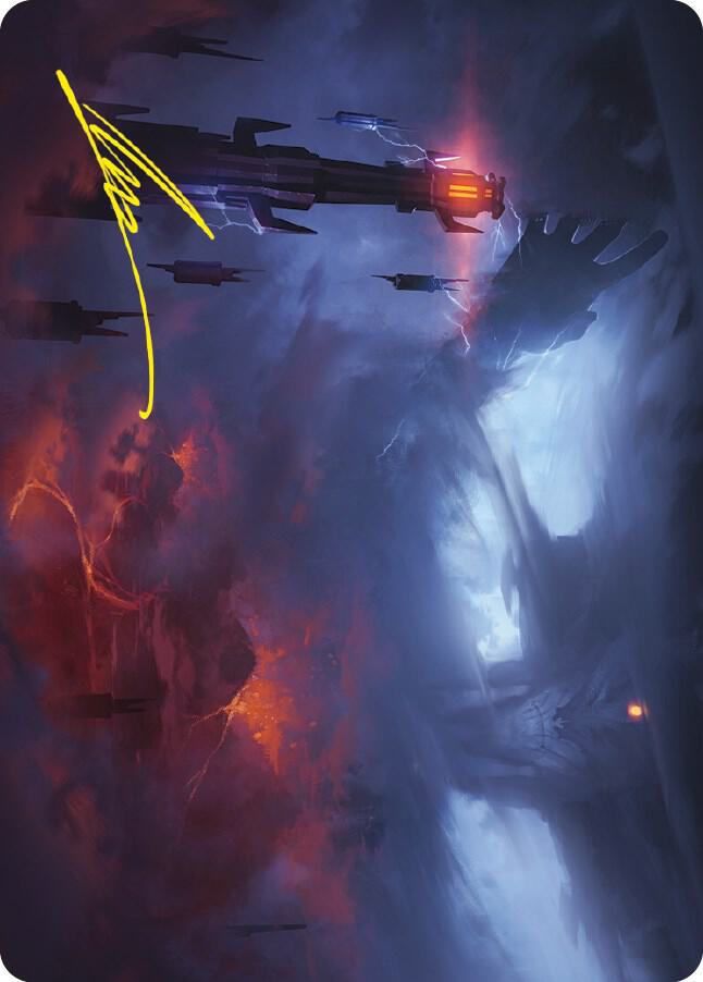 Shadow of the Enemy Art Card Gold Stamped Signature 8 (Art Series: Universes Beyond: The Lord of the Rings: Tales of Middle-earth)  | Good Games Modbury