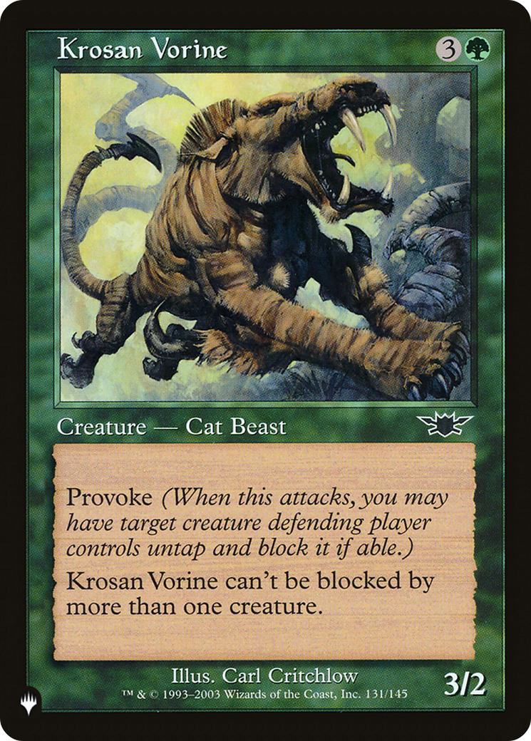 Krosan Vorine [The List Reprints] | Good Games Modbury
