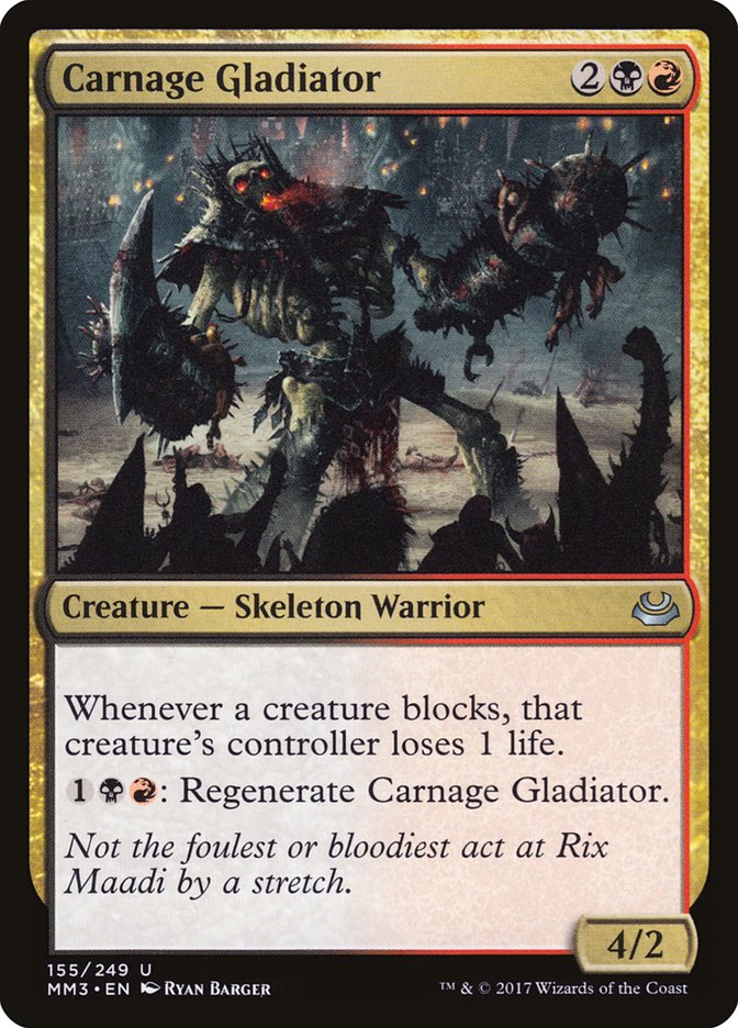 Carnage Gladiator 155/249 (Modern Masters 2017)  | Good Games Modbury