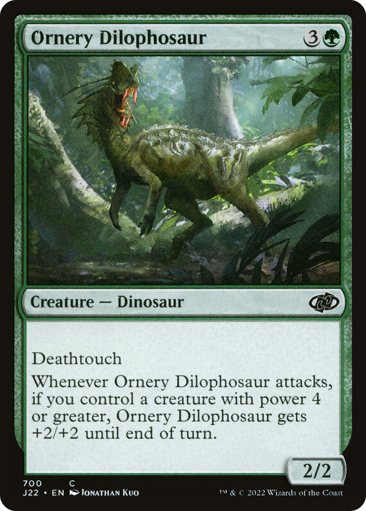 Ornery Dilophosaur [Jumpstart 2022] | Good Games Modbury