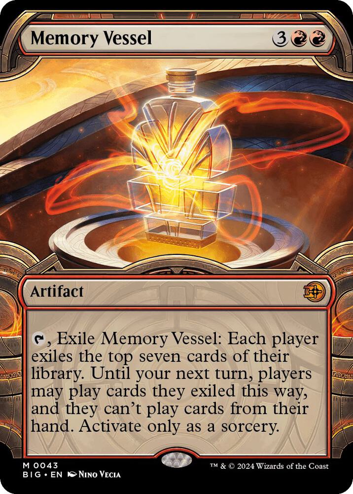 Memory Vessel 43/30 (Outlaws of Thunder Junction: The Big Score)  - Showcase Foil | Good Games Modbury