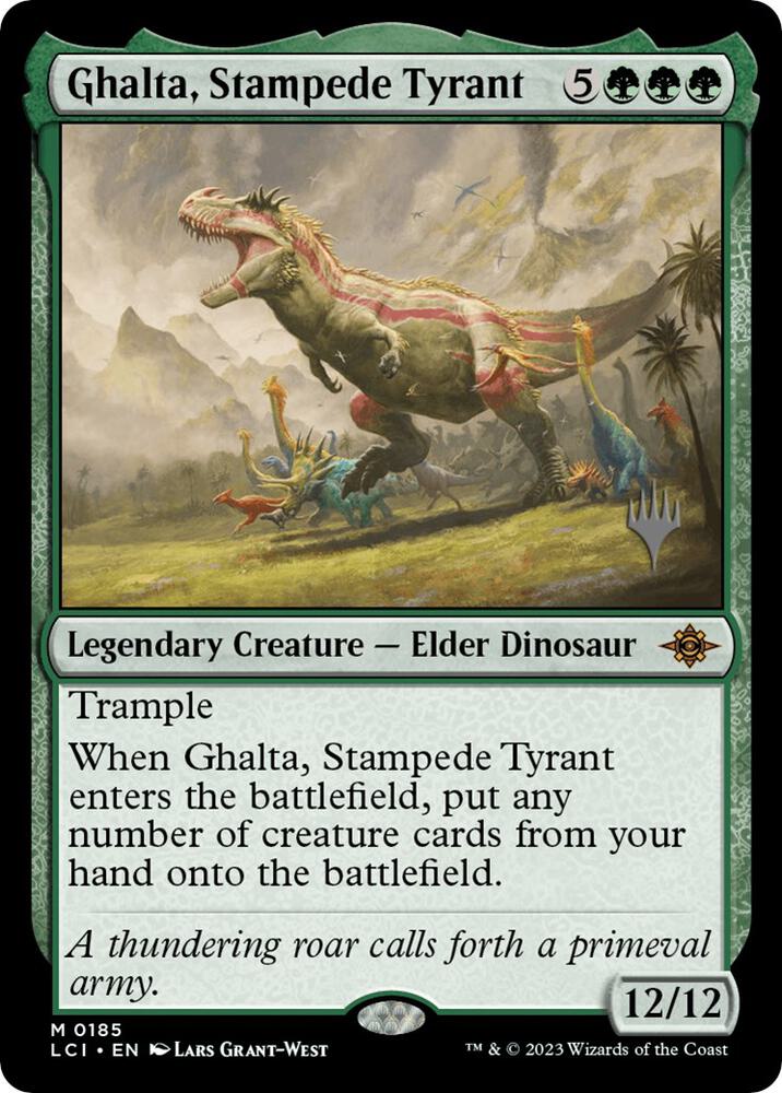 Ghalta Stampede Tyrant 185p/138 (Promo Pack: The Lost Caverns of Ixalan)  | Good Games Modbury