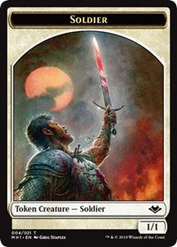 Soldier (004) // Wrenn and Six Emblem (021) Double-Sided Token [Modern Horizons Tokens] | Good Games Modbury