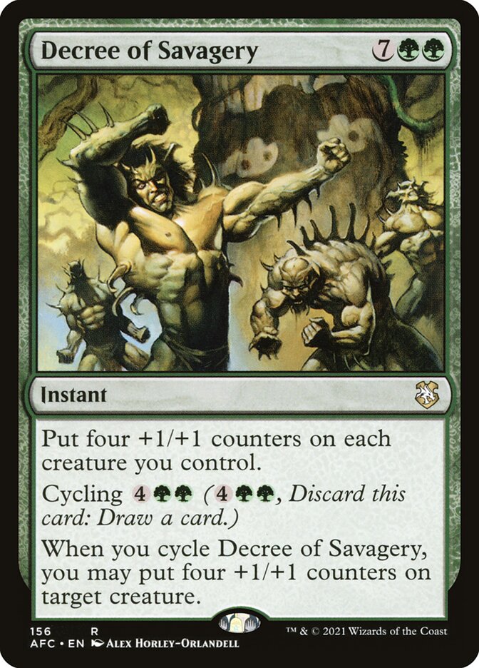 Decree of Savagery 156/62 (Commander: Adventures in the Forgotten Realms)  | Good Games Modbury