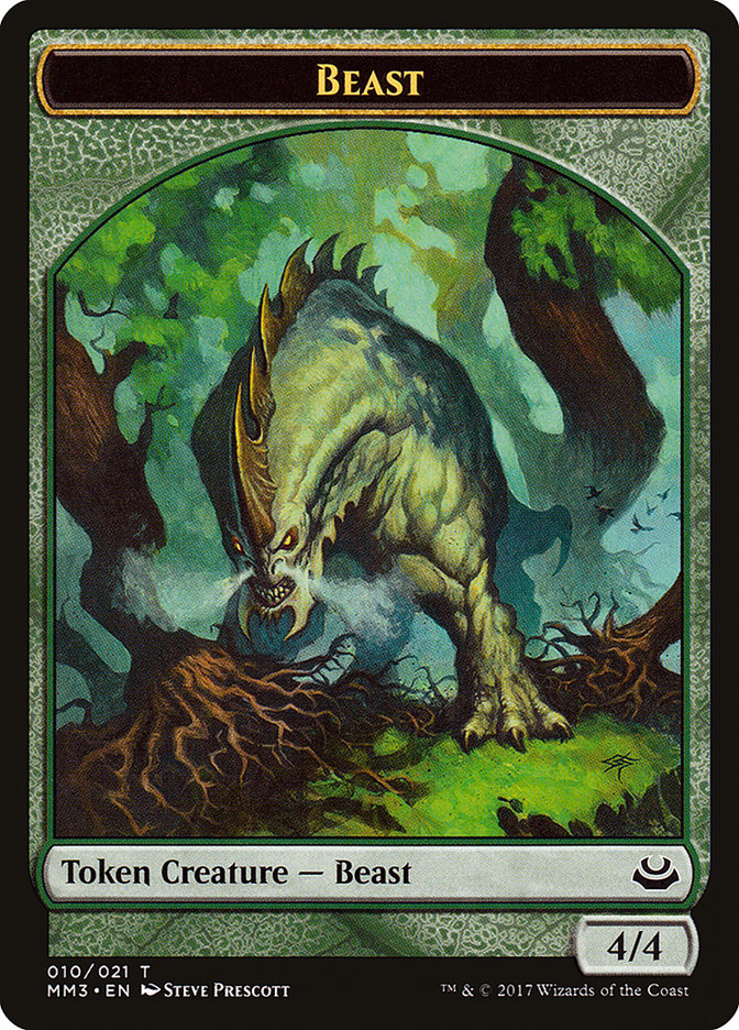 Beast Token (010/021) [Modern Masters 2017 Tokens] | Good Games Modbury