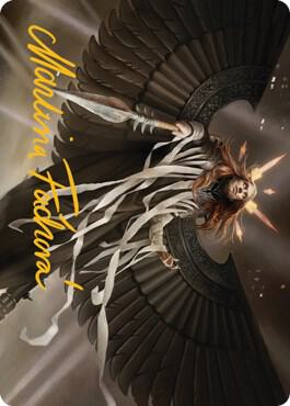 Angel of Suffering Art Card Gold Stamped Signature 16 (Art Series: Streets of New Capenna)  | Good Games Modbury