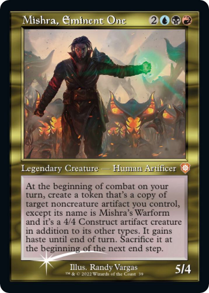 Mishra Eminent One Display Commander Thick Stock 39 (Commander: The Brothers' War)  - Foil | Good Games Modbury