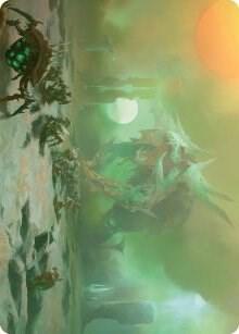 Green Suns Twilight Art Card 39 (Art Series: Phyrexia: All Will Be One)  | Good Games Modbury