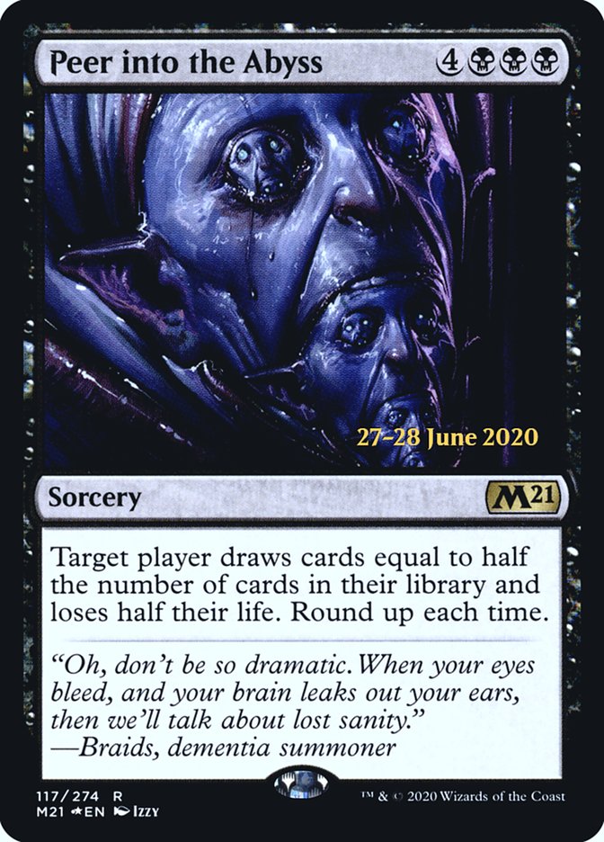 Peer into the Abyss [Core Set 2021 Prerelease Promos] | Good Games Modbury