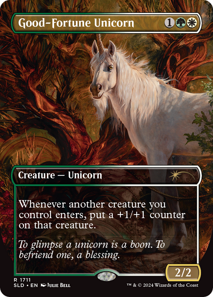 Good-Fortune Unicorn (Rainbow Foil) [Secret Lair Drop Series] | Good Games Modbury