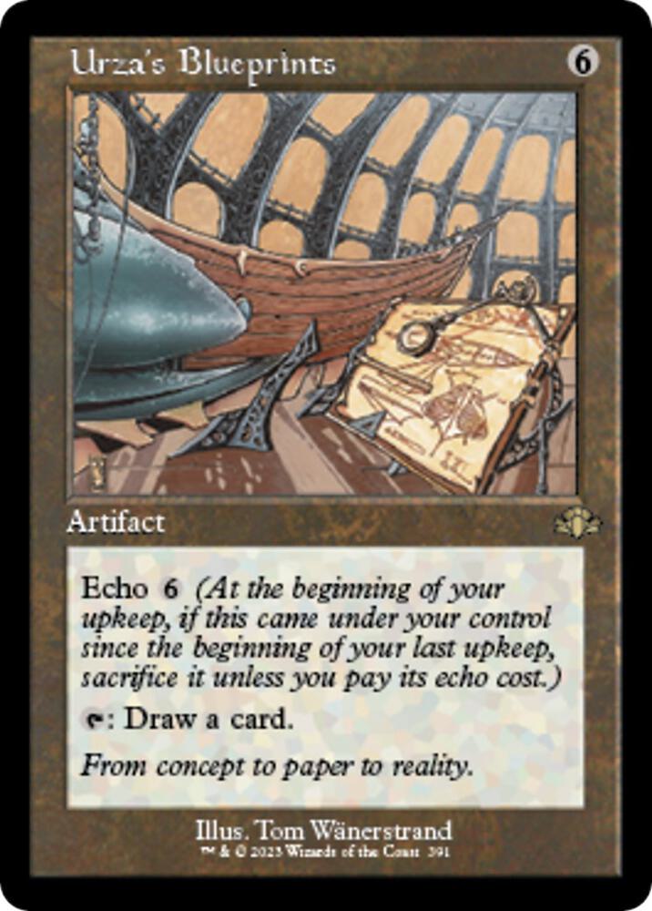 Urzas Blueprints Retro Frame 391/261 (Dominaria Remastered)  - Foil | Good Games Modbury