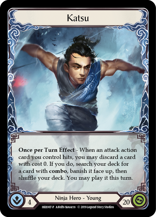 Katsu [HER007-P] (Promo)  1st Edition Rainbow Foil | Good Games Modbury