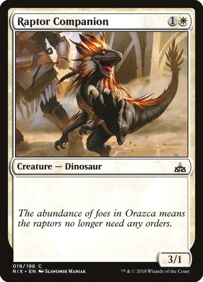 Raptor Companion 19/196 (Rivals of Ixalan)  - Foil | Good Games Modbury