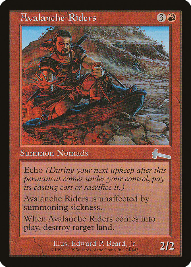 Avalanche Riders [Urza's Legacy] | Good Games Modbury