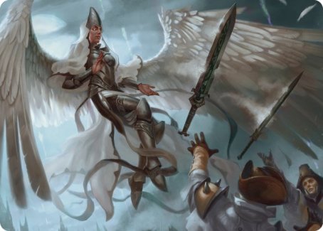 Angelic Quartermaster Art Card [Innistrad: Crimson Vow Art Series] | Good Games Modbury