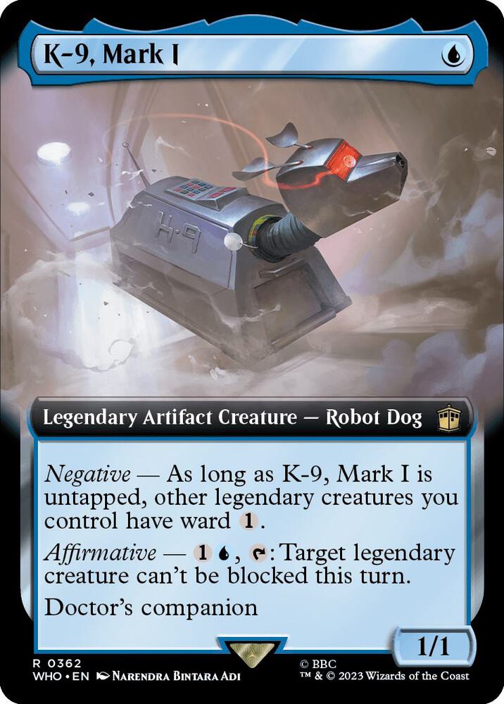 K-9, Mark I 362/331 (Universes Beyond: Doctor Who)  - Extended Art | Good Games Modbury