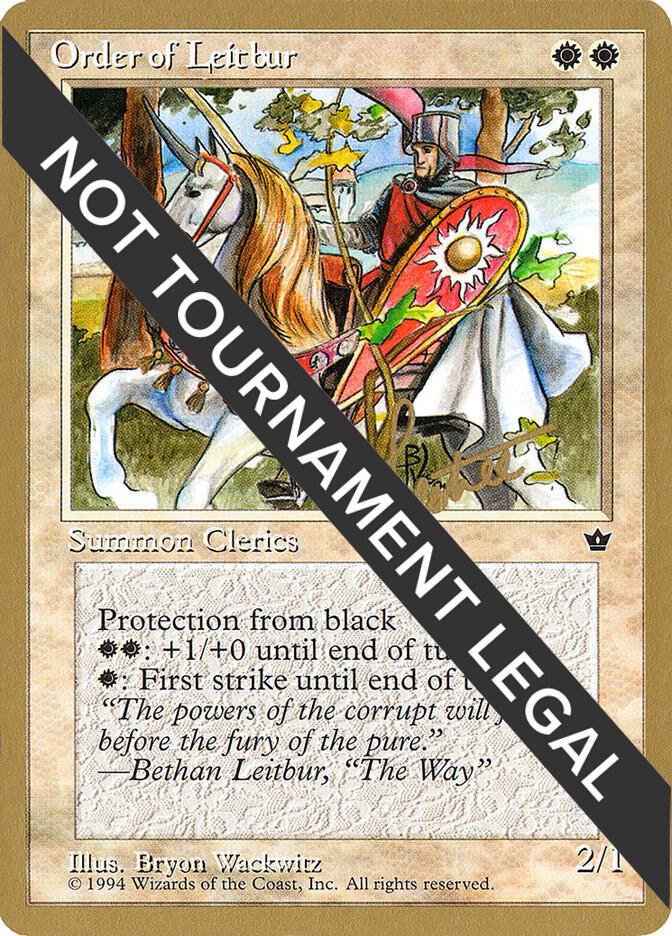 Order of Leitbur Male 1996 Bertrand Lestree FEM bl16b/308 (World Championship Decks)  | Good Games Modbury