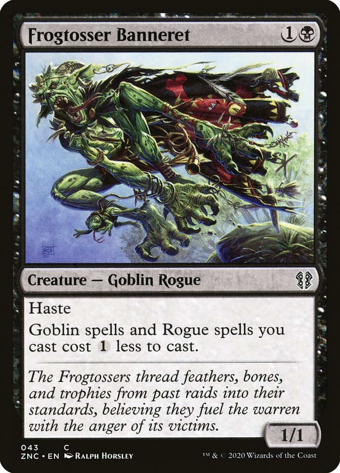 Frogtosser Banneret 43/142 (Commander: Zendikar Rising)  | Good Games Modbury
