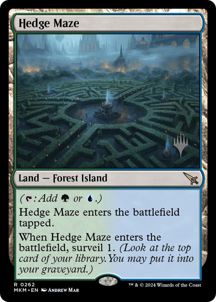 Hedge Maze 262p/182 (Promo Pack: Murders at Karlov Manor)  - Foil | Good Games Modbury