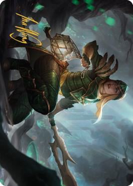 Argothian Opportunist Art Card Gold Stamped Signature 22 (Art Series: The Brothers' War)  | Good Games Modbury
