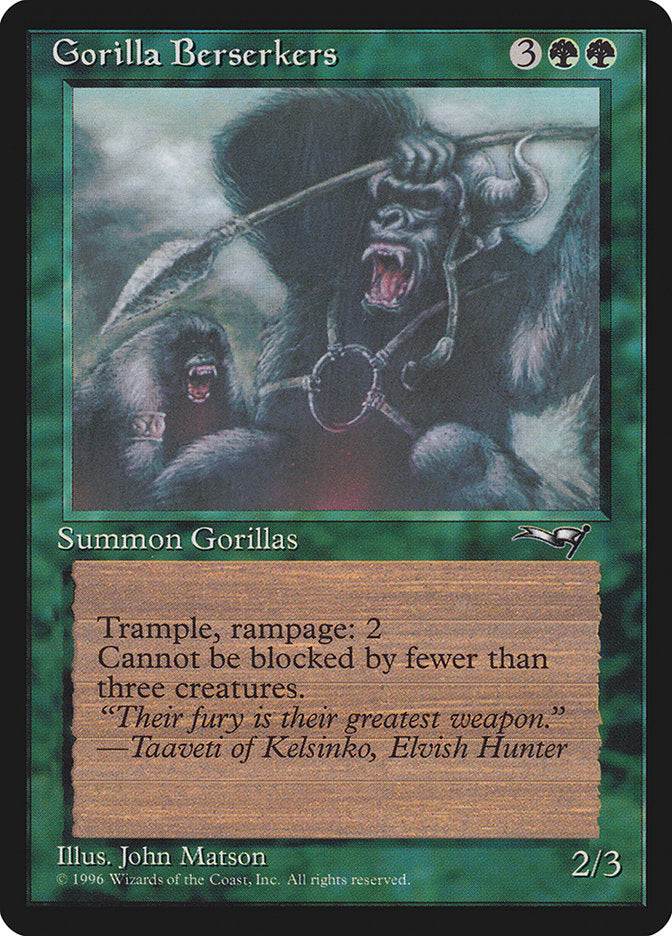 Gorilla Berserkers 93a/199 (Alliances)  | Good Games Modbury
