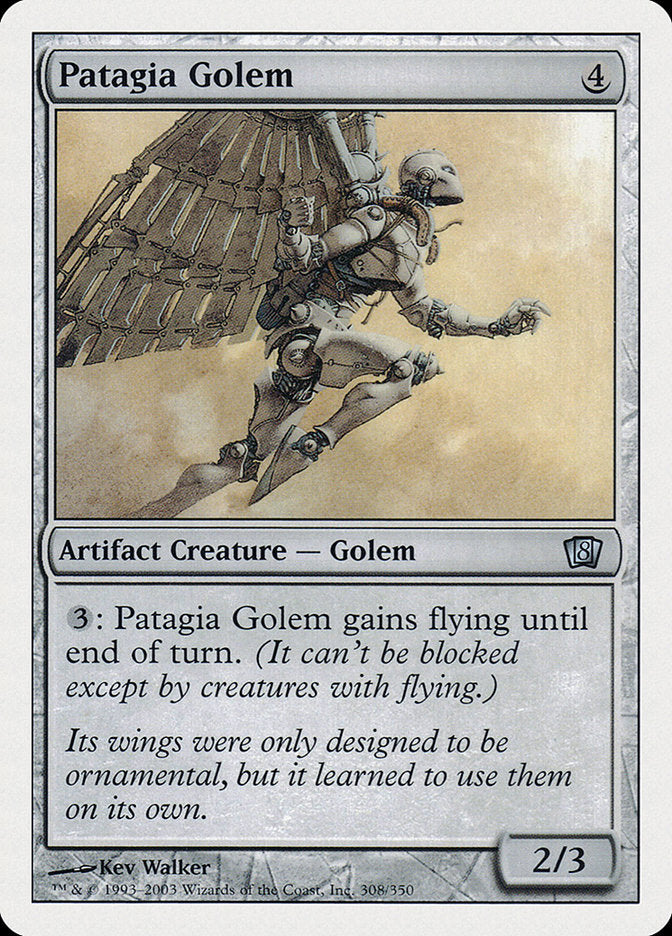 Patagia Golem [Eighth Edition] | Good Games Modbury