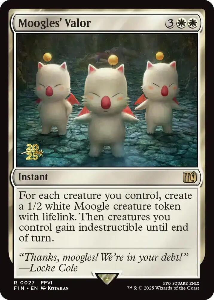 Moogles Valor 27s/116 (Prerelease Cards)  - Foil | Good Games Modbury