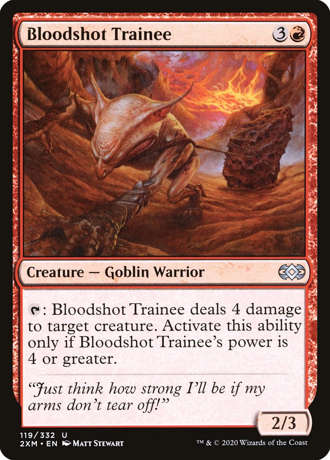 Bloodshot Trainee 119/332 (Double Masters)  - Foil | Good Games Modbury